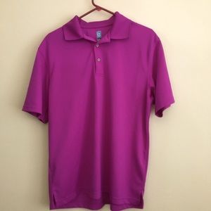 PGA Tour airflux purple polo shirt size large